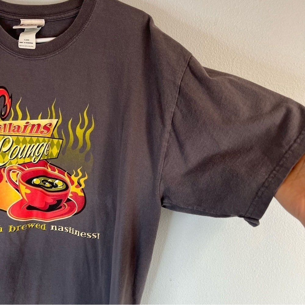 Disney Villains Lounge T-Shirt Sz XL Gray Unique Tee WDW Fresh Brewed Nasty - Picture 5 of 10